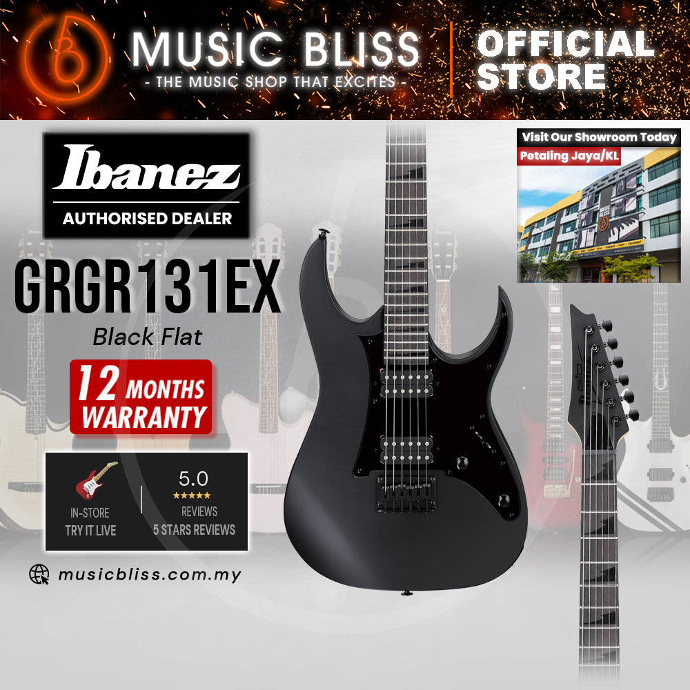 Ibanez Gio GRGR131EX Electric Guitar - Black Flat (GRGR131EX-BKF