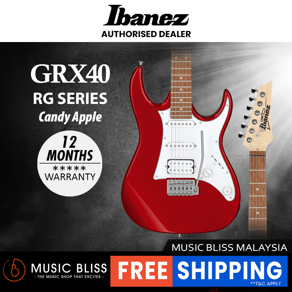 Ibanez GIO GRX40 - Candy Apple (GRX40-CA) | Music Bliss Malaysia