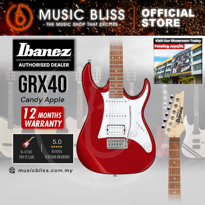 Ibanez GIO GRX40 Electric Guitar with HSS Pickup - Candy Apple