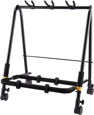 Hercules GS523B PLUS 3-PC Guitar Display Rack with add-on casters - Music Bliss Malaysia