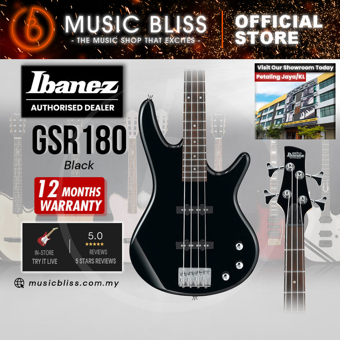 Ibanez Gio GSR180 Electric Bass Guitar - Black