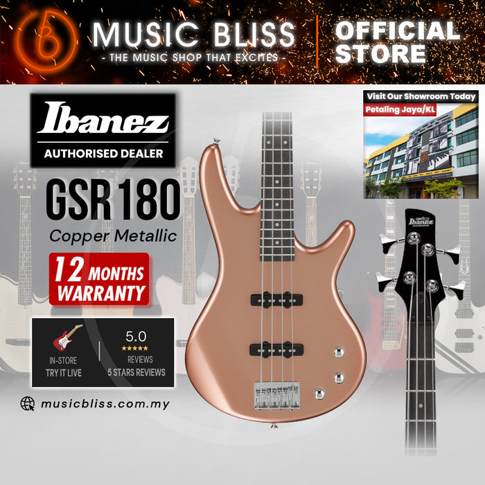 Ibanez Gio GSR180 Electric Bass Guitar - Copper Metallic