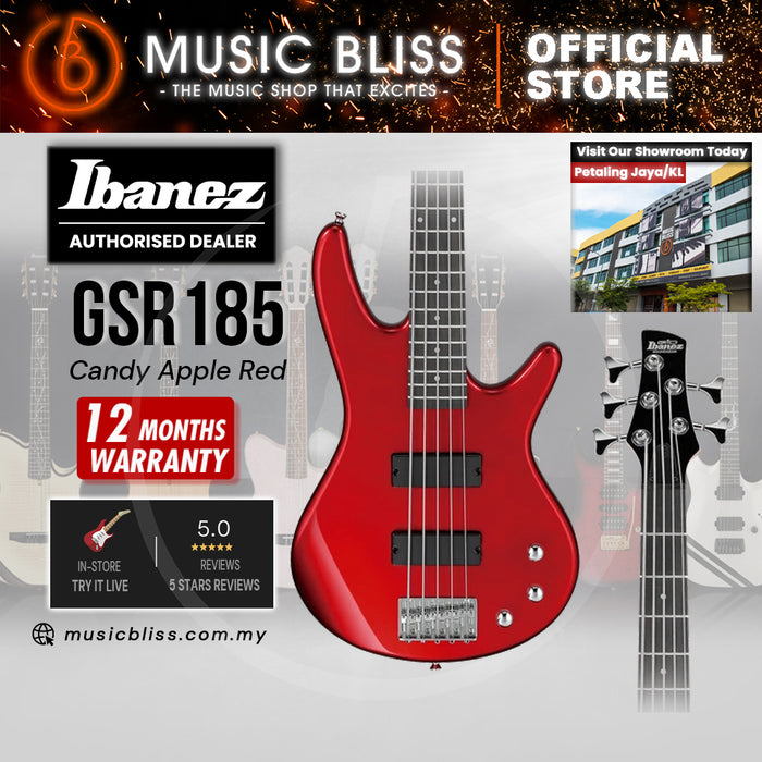 Ibanez Gio GSR185 Electric Bass Guitar - Candy Apple Red