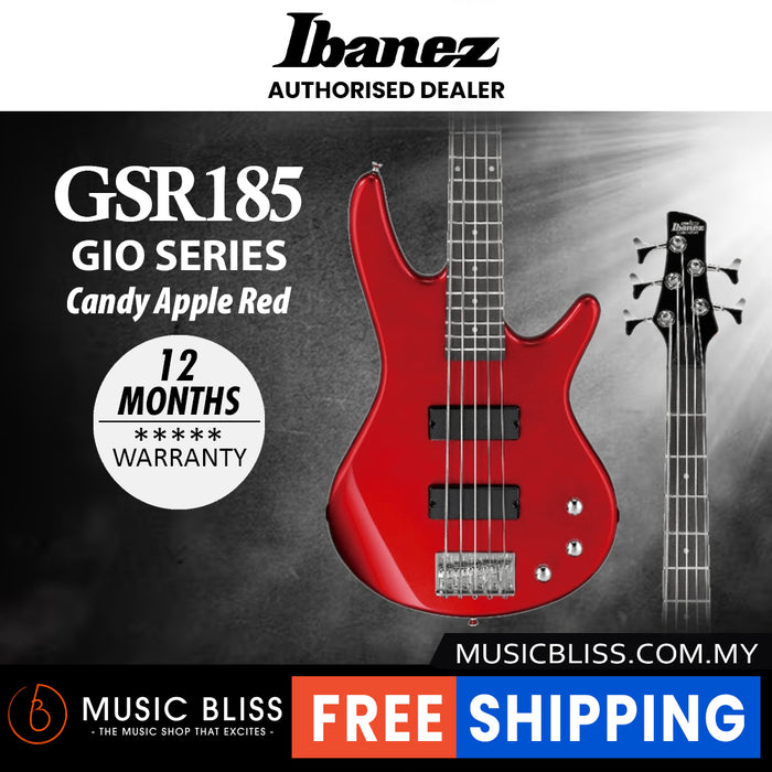 Ibanez Gio GSR185 Electric Bass Guitar - Candy Apple Red