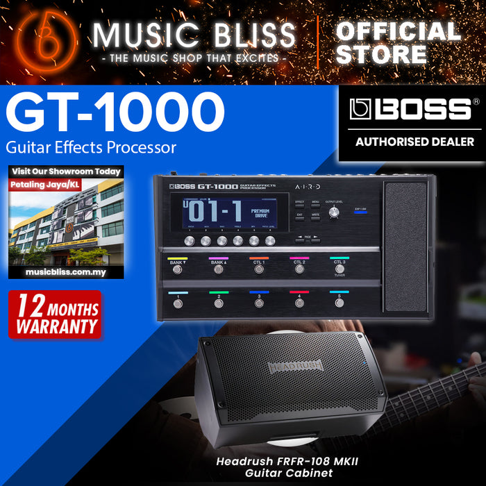 Boss GT-1000 Guitar Multi-Effects Pedal with Adapter