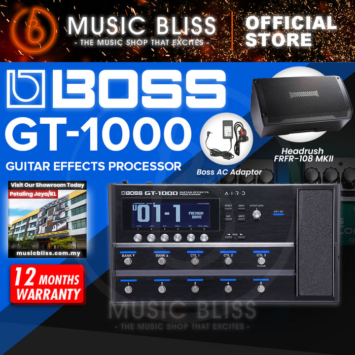 Boss GT-1000 Guitar Multi-Effects Pedal with Adapter