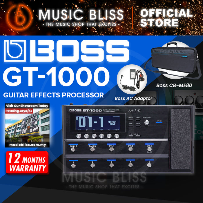 Boss GT-1000 Guitar Multi-Effects Pedal with Adapter