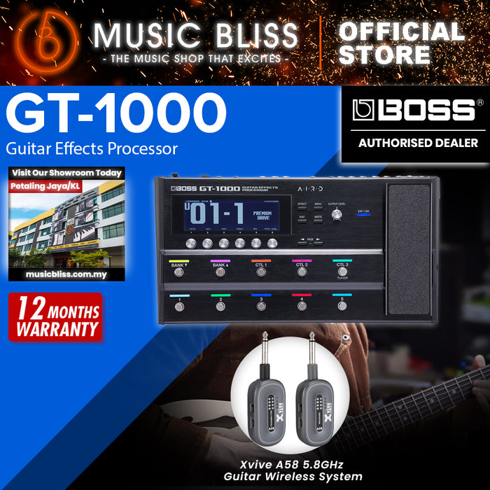 Boss GT-1000 Guitar Multi-Effects Pedal with Adapter