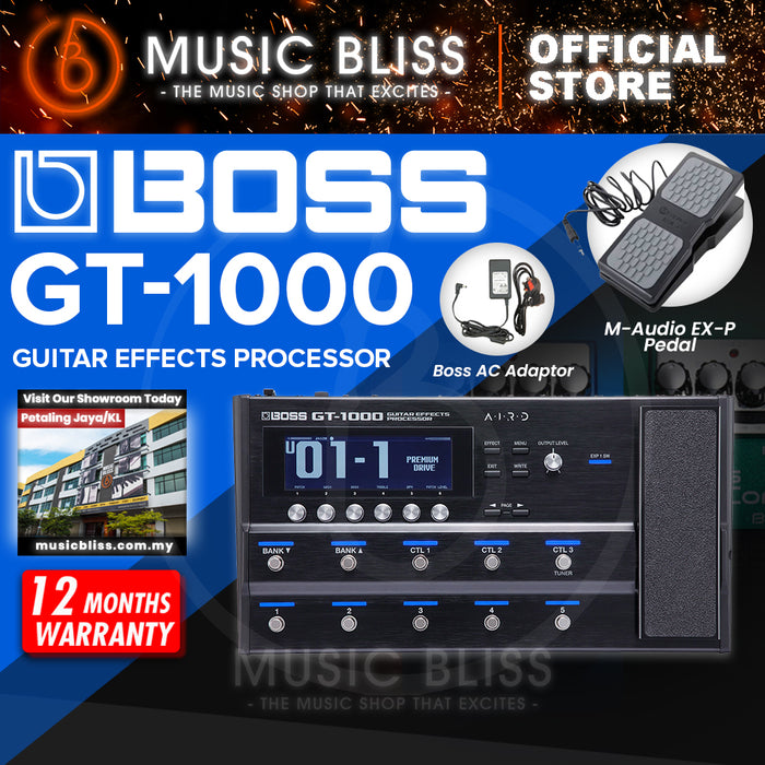 Boss GT-1000 Guitar Multi-Effects Pedal with Adapter