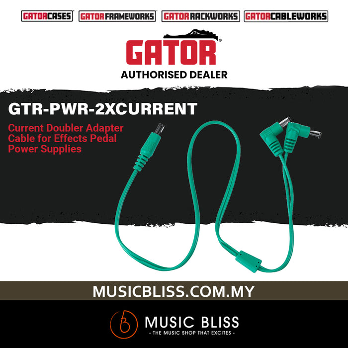 Gator GTR-PWR-2XCURRENT Power Supply Current Doubler Cable - 24 Inches
