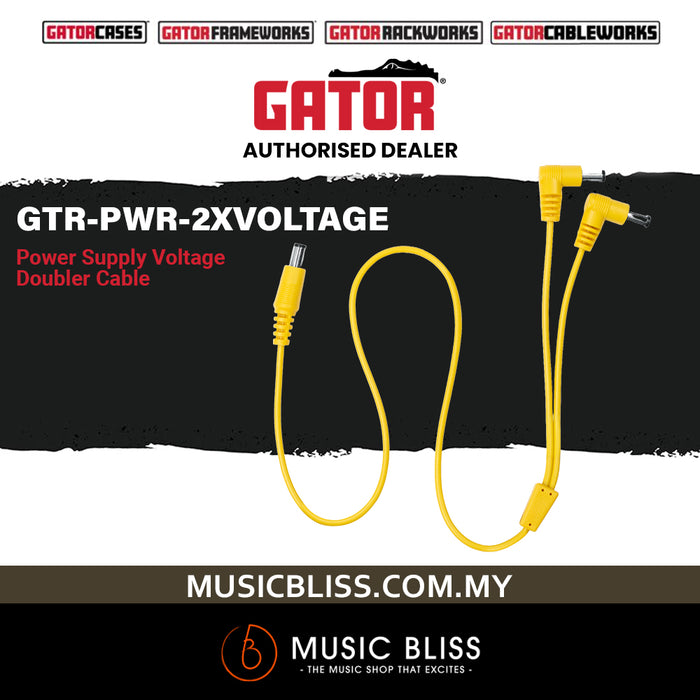Gator GTR-PWR-2XVOLTAGE Power Supply Voltage Doubler Cable - 24-inch