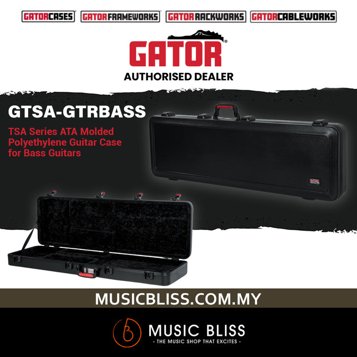 Gator GTSA-GTRBASS ATA Molded Guitar Case - w/TSA Latches for Bass Guitars