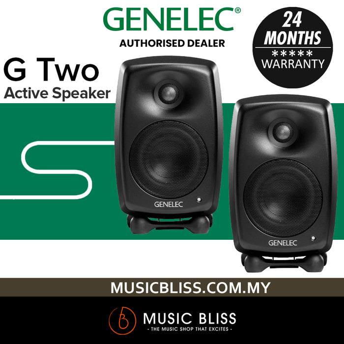 Genelec G Two 2-Way Powered Bookshelf Speaker - Mystic Black