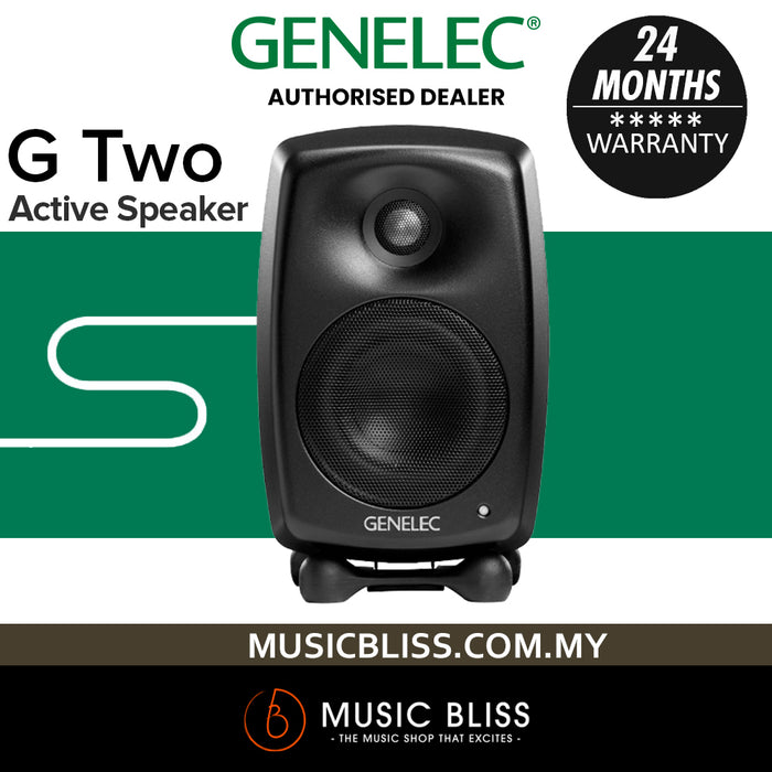 Genelec G Two 2-Way Powered Bookshelf Speaker - Mystic Black