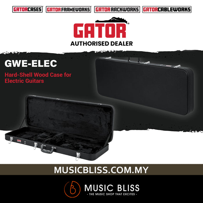 Gator GWE-ELEC Hard-Shell Wood Case for Electric Guitar