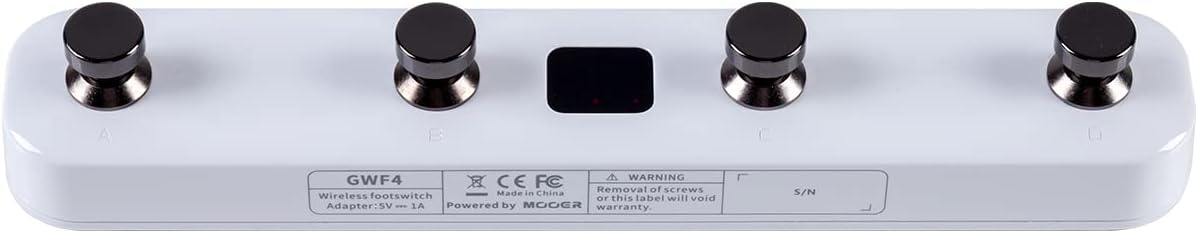 GTRS GWF4 Wireless Footswitch For GTRS Guitars - White - Music Bliss Malaysia