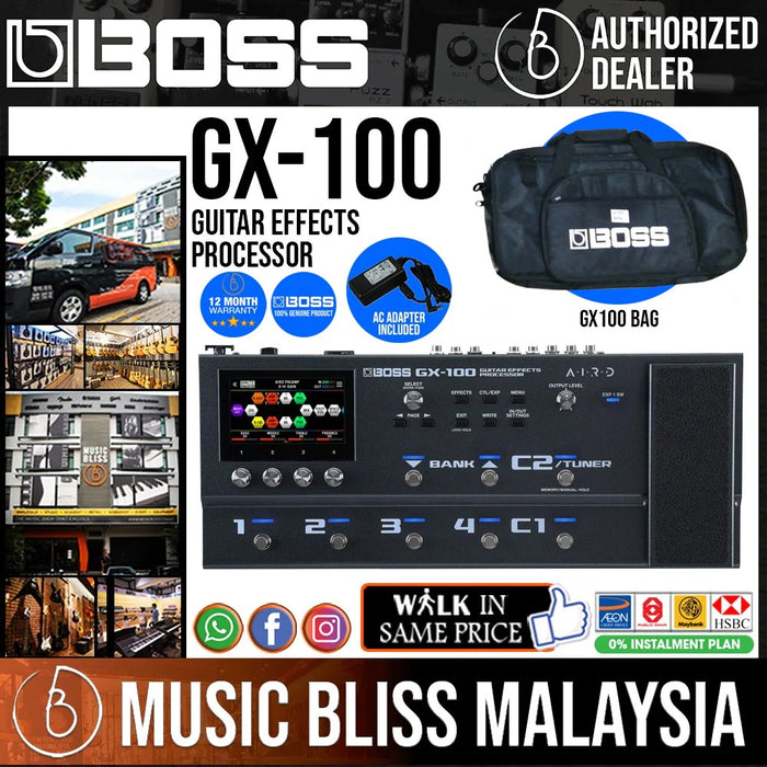Boss GX-100 Guitar Multi-effects Pedal - Music Bliss Malaysia