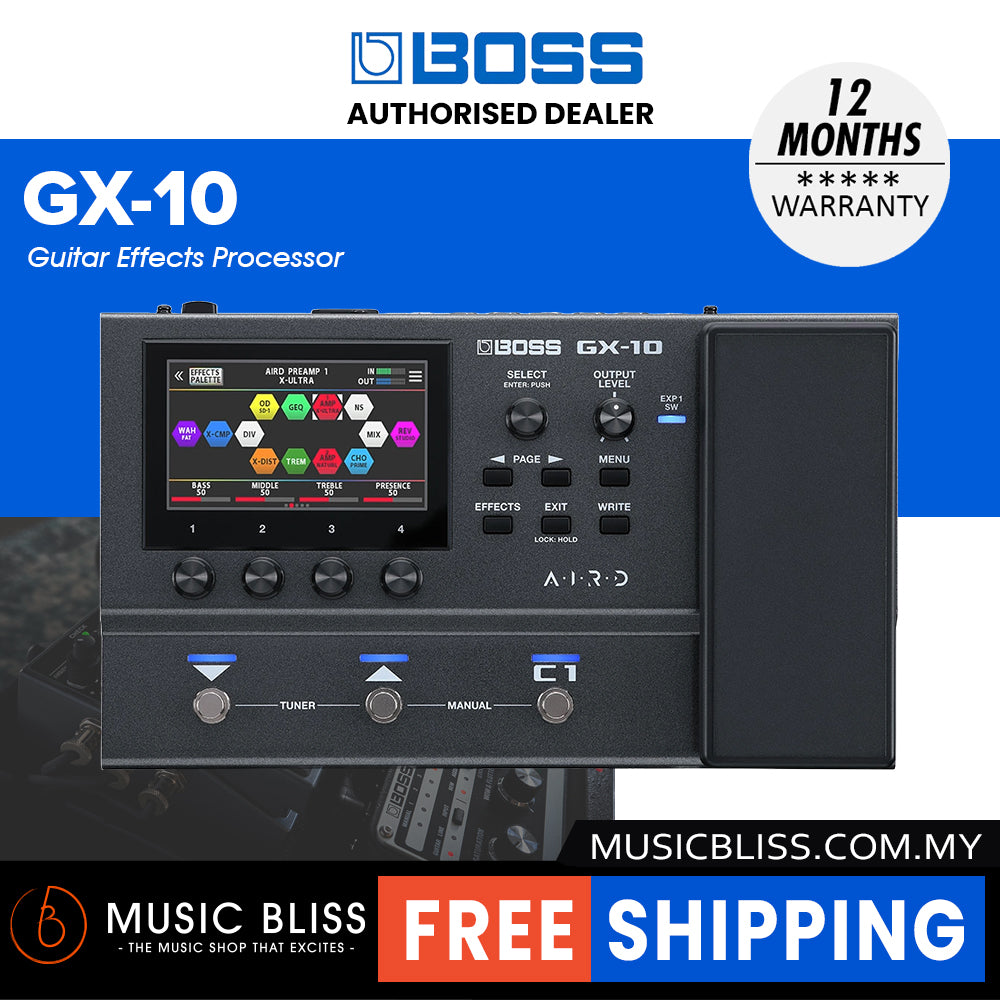 Boss 10 Boss GX-10 Guitar Effects Processor | Music Bliss Malaysia