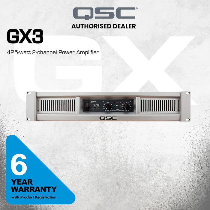 QSC GX3 425-watt 2-channel Power Amplifier