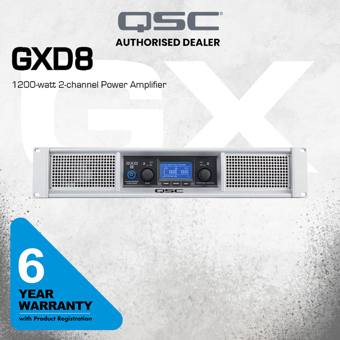 QSC GXD 8 1200-watt 2-channel Power Amplifier