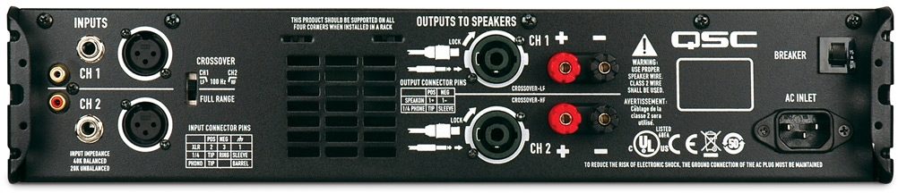 QSC GX3 425-watt 2-channel Power Amplifier