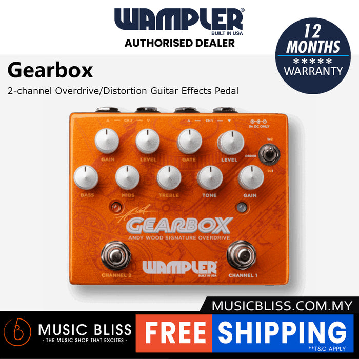 Wampler Gearbox - Andy Wood Signature Overdrive Pedal