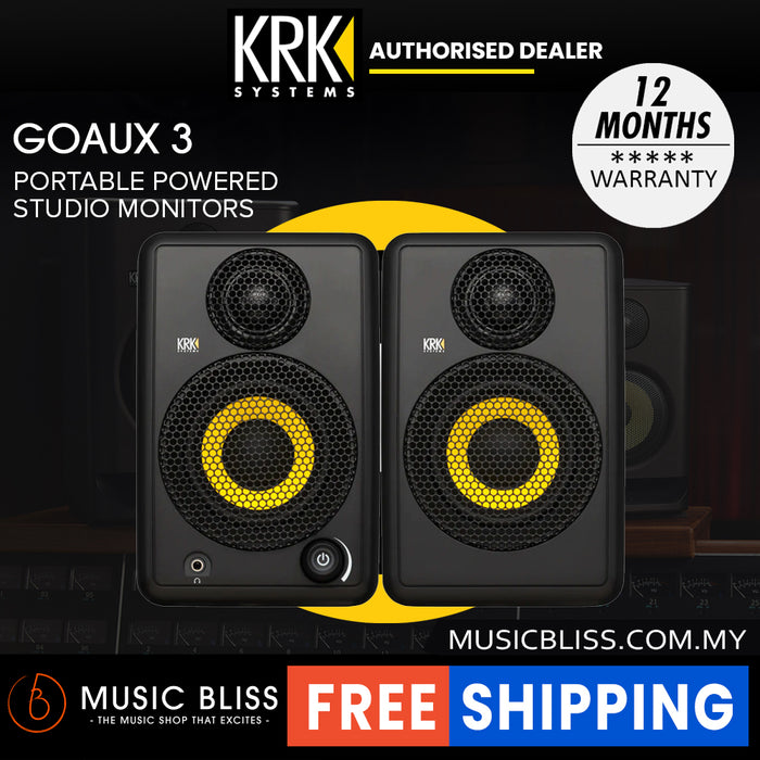 KRK Go Aux 3 3" Portable Studio Monitors - Pair