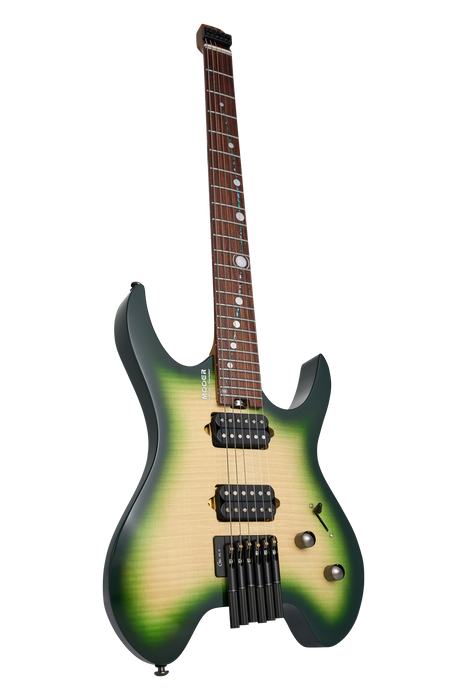 Mooer MHL100 Headless Electric Guitar - Green Gradient