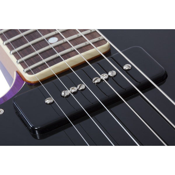 Schecter PT Special Left-Handed Electric Guitar - Purple Burst Pearl