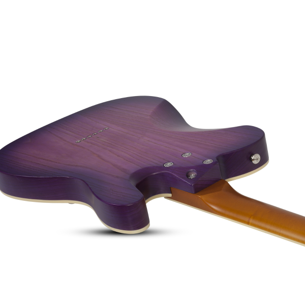 Schecter PT Special Left-Handed Electric Guitar - Purple Burst Pearl