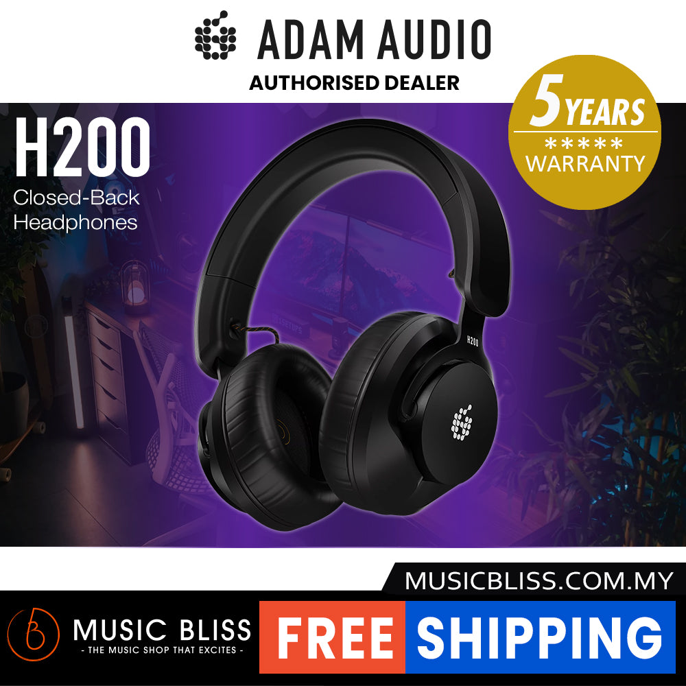 ADAM Audio H200 Closed-Back Headphones Music Bliss Malaysia