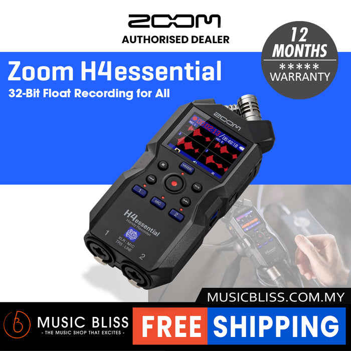 Zoom H4essential Portable Handheld Recorder - Music Bliss Malaysia