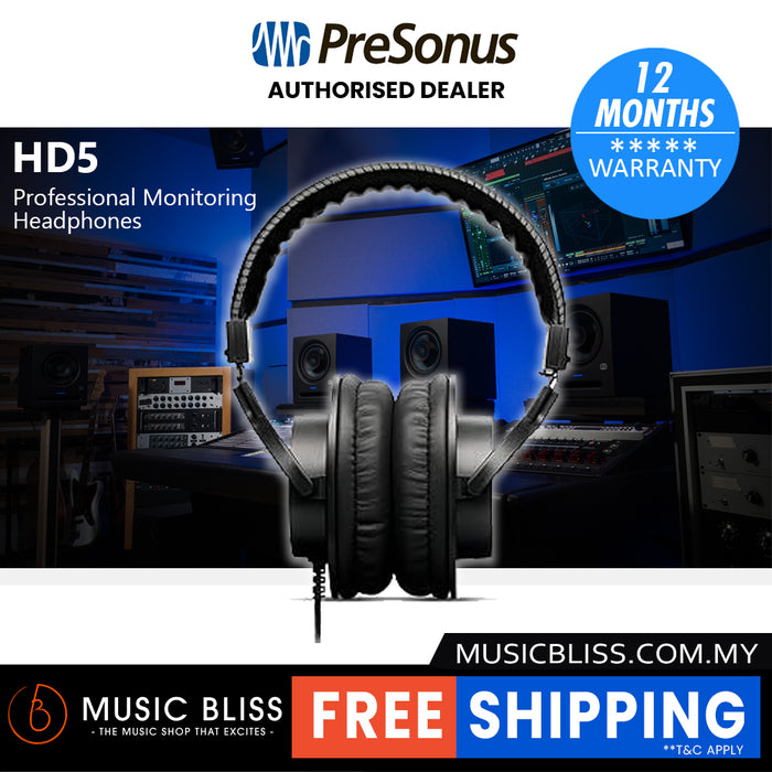 PreSonus HD5 Professional Monitoring Headphones