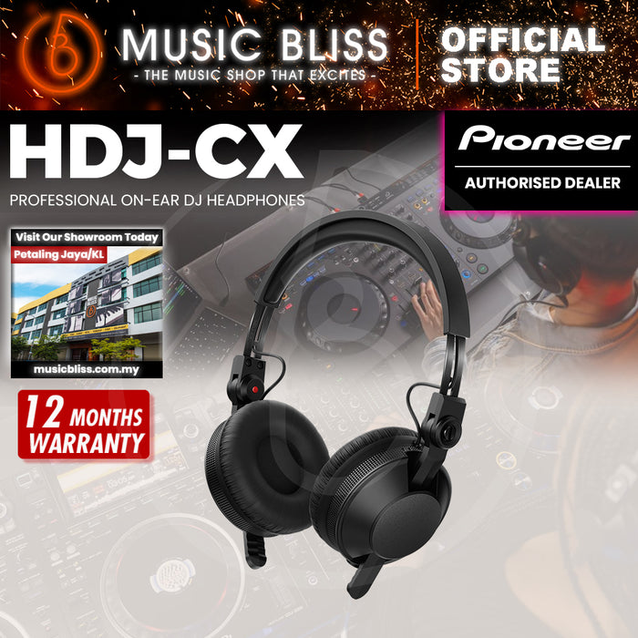 Pioneer DJ HDJ-CX Professional DJ Headphones - Black