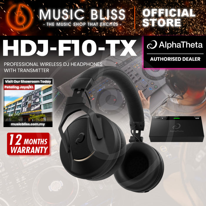 AlphaTheta HDJ-F10 Wireless Monitor Headphones with HP-TX01 Transmitter
