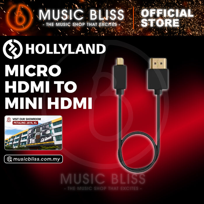 Hollyland Micro HDMI 2.0, Micro HDMI to Mini HDMI (40cm)
