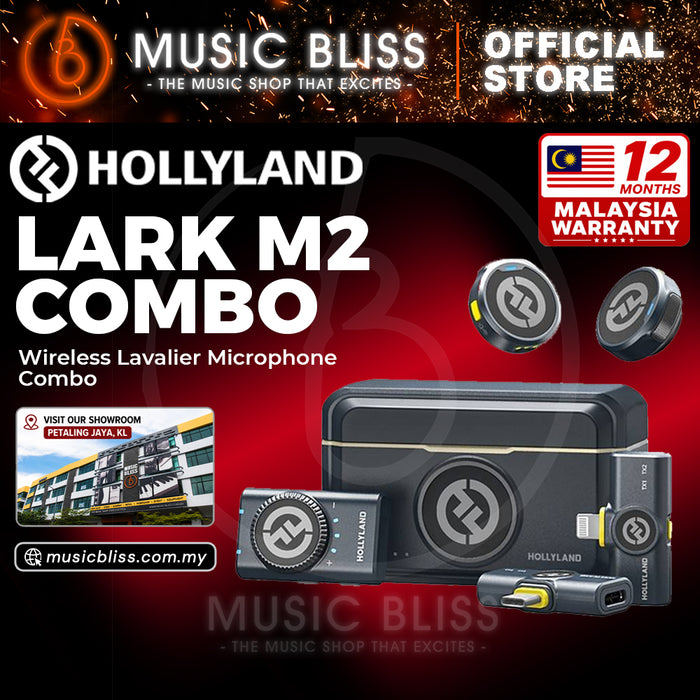 Hollyland Lark M2 Lavalier Microphone Combo - Shine Charcoal