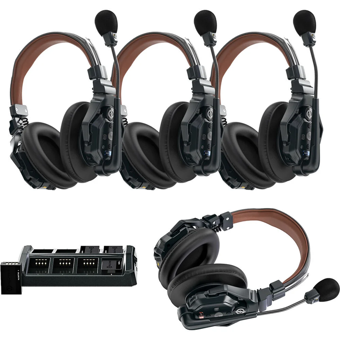 Hollyland Solidcom C1 Pro Wireless Intercom System - 4 Double-ear Headsets