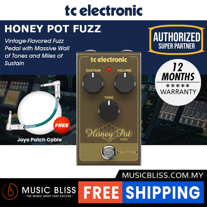 TC Electronic Honey Pot Fuzz Guitar Effects Pedal - Music Bliss Malaysia