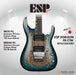 ESP Original HORIZON-CTM FR/Burl Maple - Reptile Blue Burst [MIJ - Made in Japan] - Music Bliss Malaysia