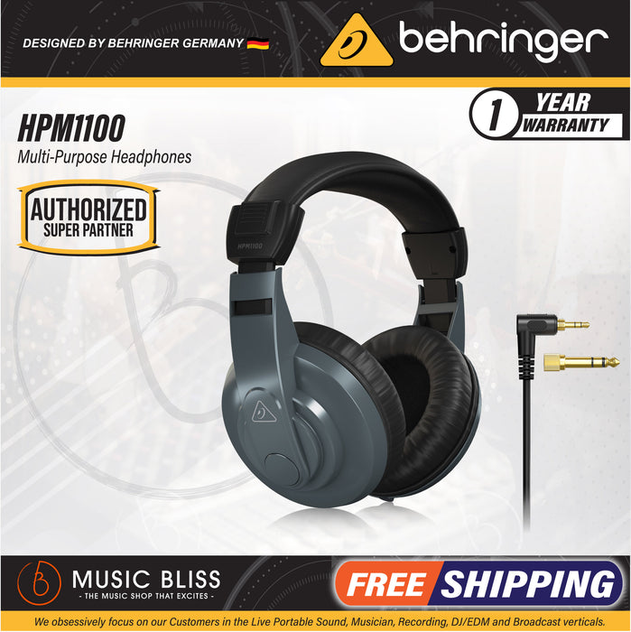 Behringer HPM1100 Multi-purpose Headphone - Music Bliss Malaysia