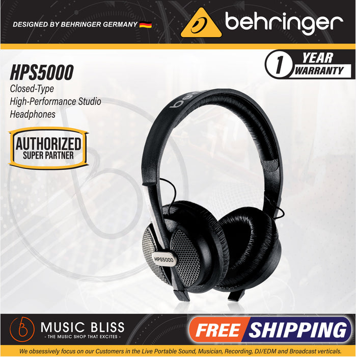 Behringer HPS5000 Studio Headphone - Music Bliss Malaysia