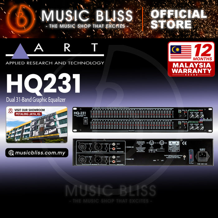 ART HQ-231 Dual 31-band Graphic Equalizer