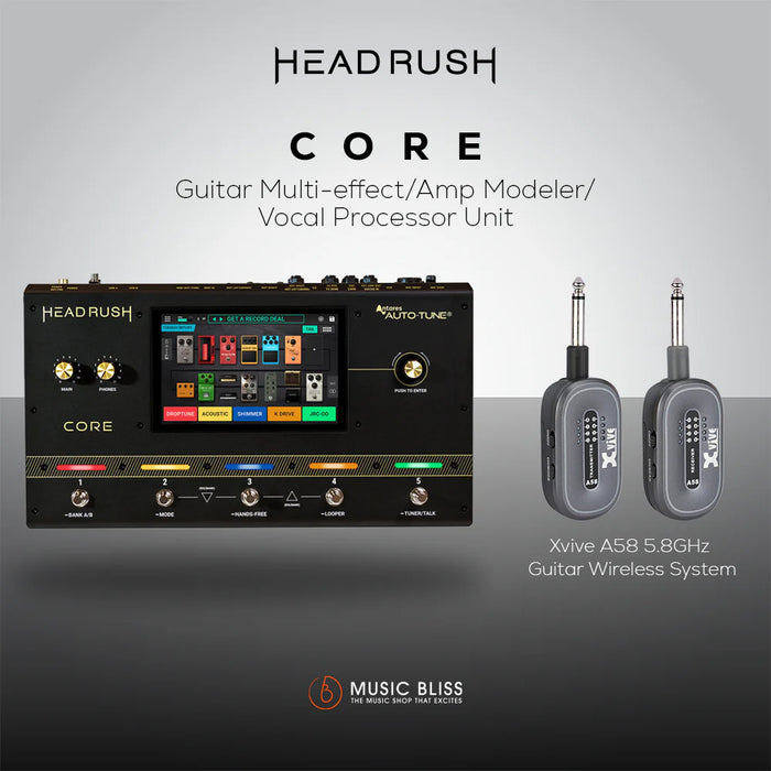 Headrush Core Guitar Multi-effect/Amp Modeler/Vocal Processor Unit