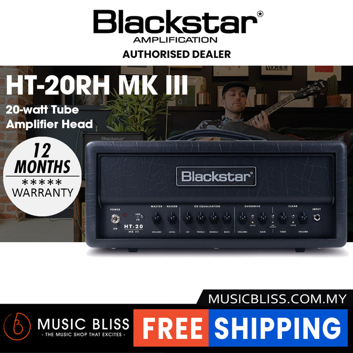 Blackstar HT-20RH MK III 20-watt Tube Amplifier Head (HT20RH MKIII / HT 20RH MK3) - Music Bliss Malaysia