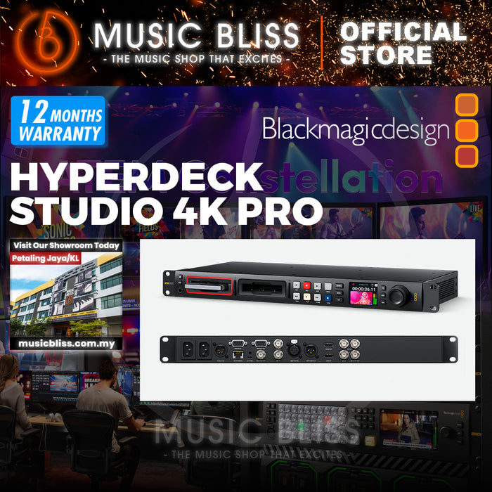 Blackmagic Design HyperDeck Studio 4K Pro Professional Broadcast Deck