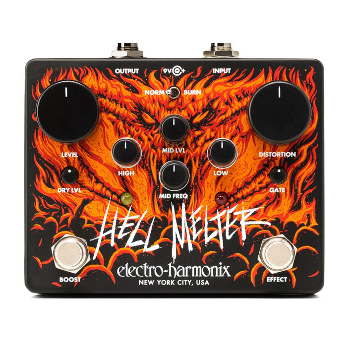 Electro-Harmonix Hell Melter Distortion Pedal - Music Bliss Malaysia