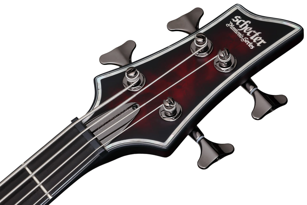 Schecter Hellraiser Extreme-4 Electric Bass Guitar - Red Burst Satin