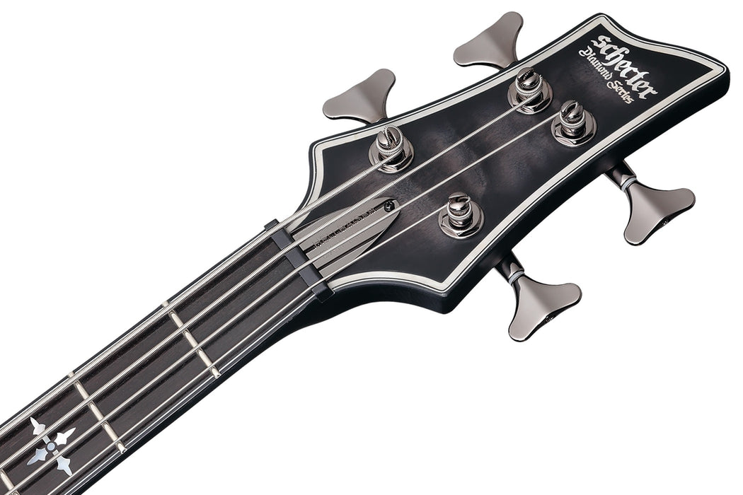 Schecter Hellraiser Extreme-4 Electric Bass Guitar - See Thru Black Satin