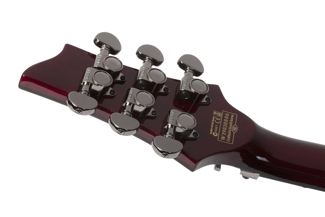 Schecter Hellraiser C-1 FR Left-Handed Electric Guitar - Black Cherry